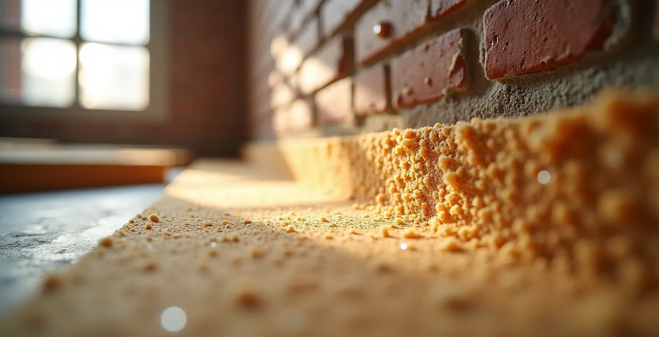 Installation of breathable wood fibre boards for internal wall insulation